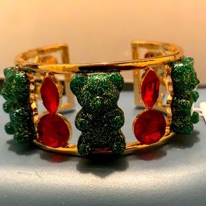 Betsy Johnson gummy bear cuff bangle nwt